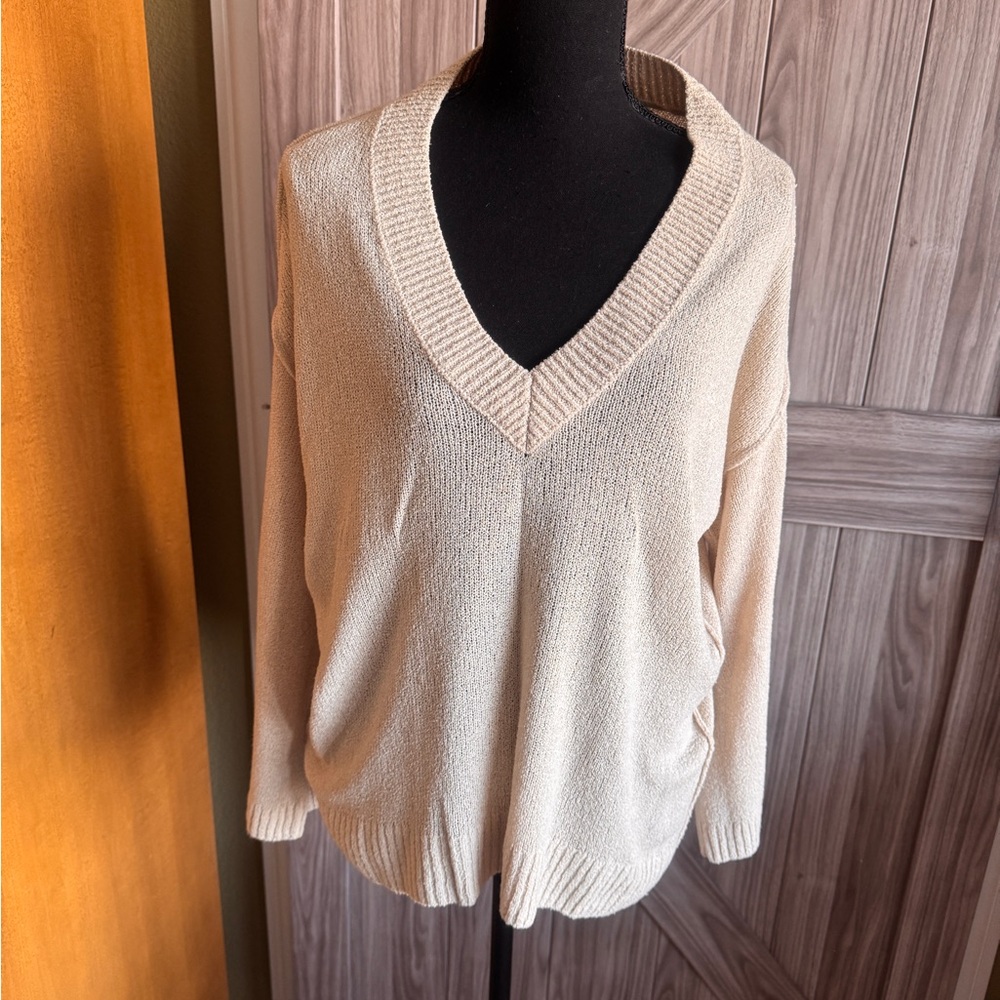 BP. Oversized V-Neck Sweater - Size Medium